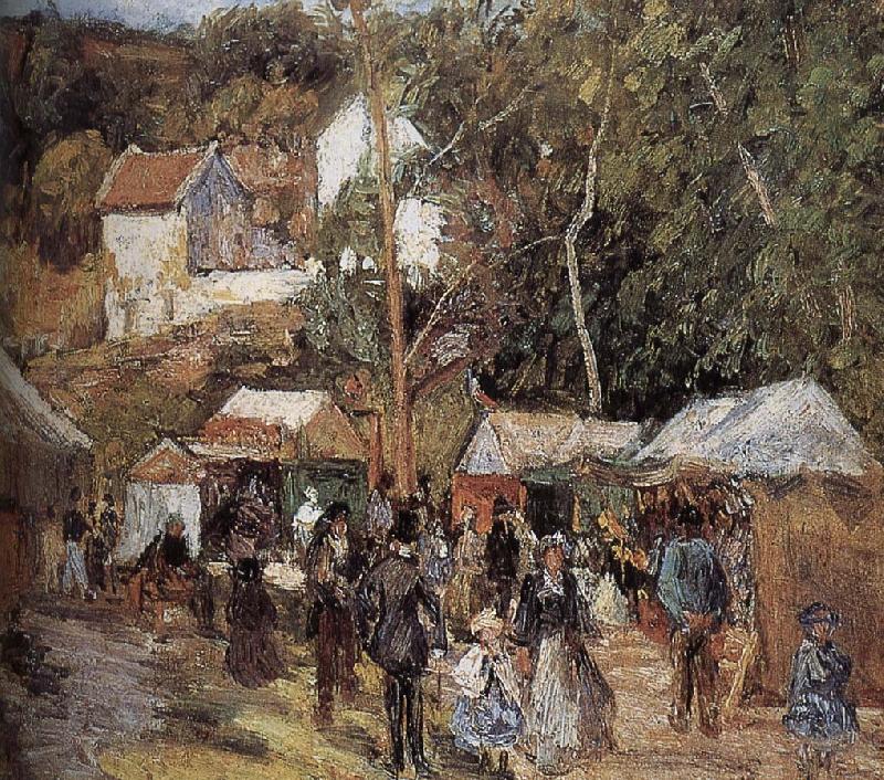 Camille Pissarro Metaponto market near Watts Germany oil painting art